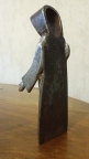 Pèlerin avec binette de jardin